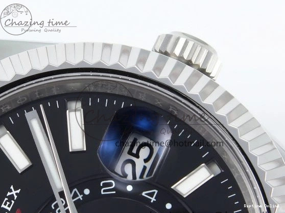 0514 Sleek Sky-Dweller 326934 904L SS ZF 1:1 Best Edition Black Dial on SS Bracelet A 1705
